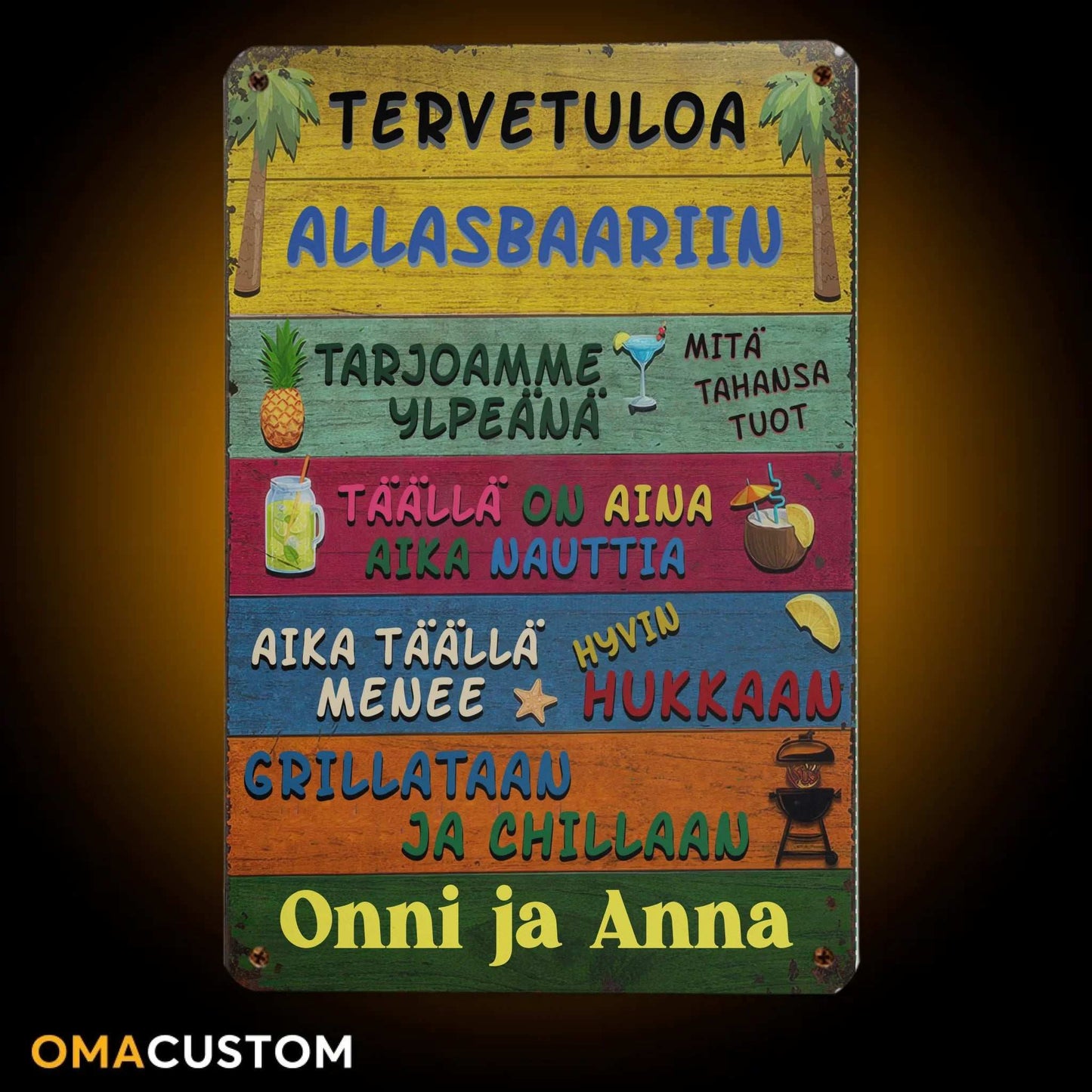 Mockup Metal sign vertical